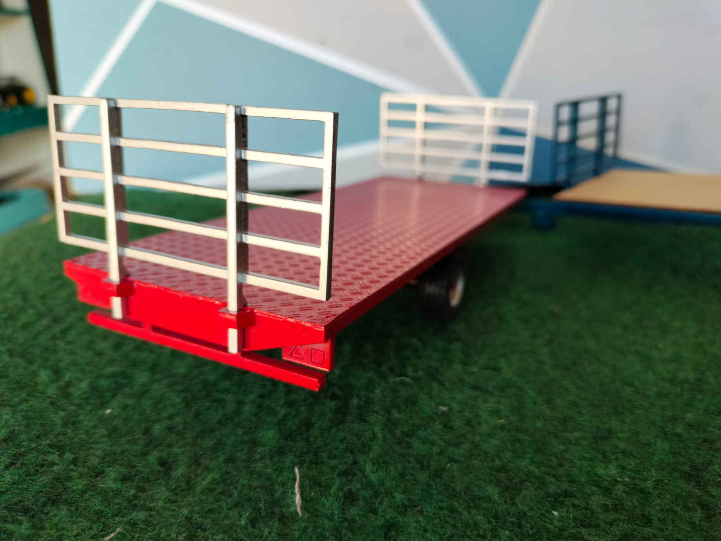 1:32 Single Axle Bale Trailer Model Kit