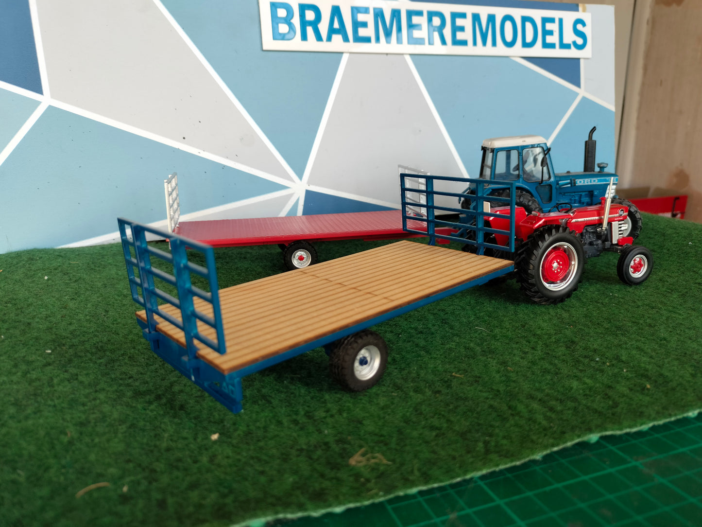 1:32 Single Axle Bale Trailer Model Kit