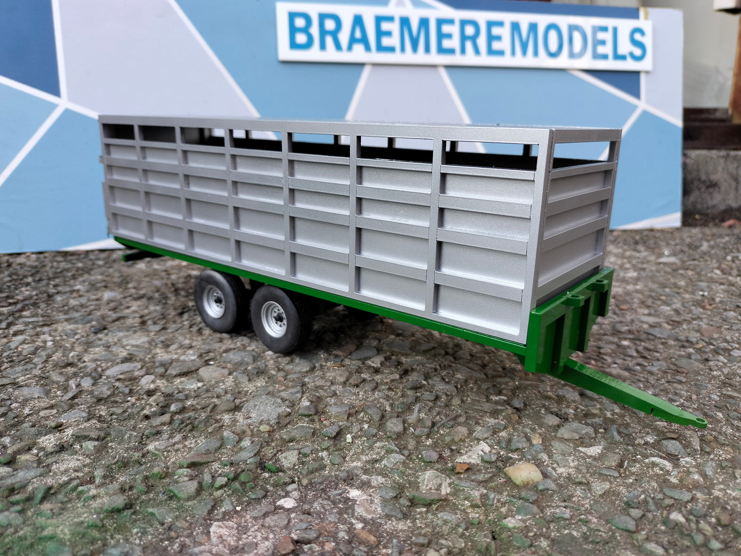 1:32 Livestock Container/ Cattle Float Model Kit - To Fit Bailey Bale Trailer