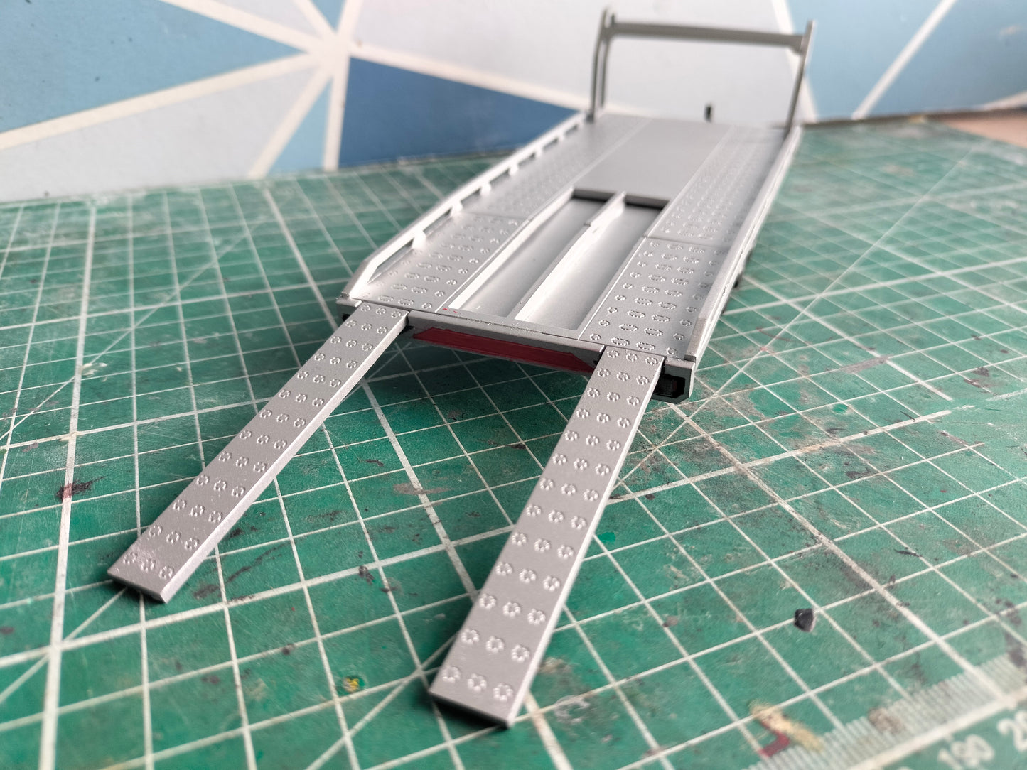 1:32 Brian James Car Transporter Tri Axle Flat Bed Trailer Scalextrix Slot Car