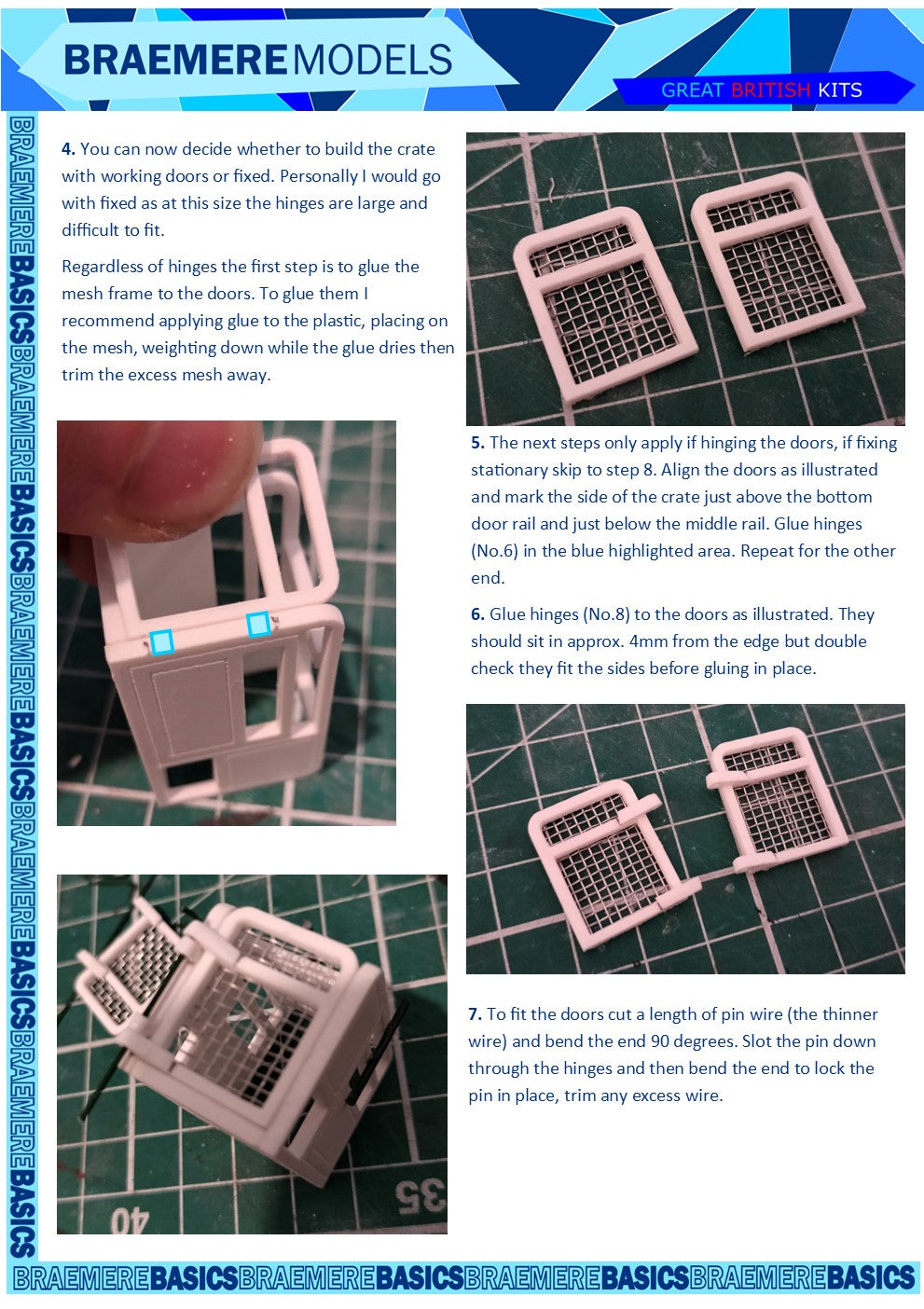 1:32 Sheep Weight Crate Model Kit