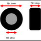 Wheels - 25mm Implement Tyres - 1:32 Scale 12.5/80-15.3