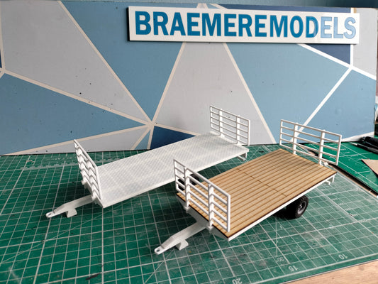 1:32 Single Axle Bale Trailer Model Kit