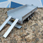 1:32 Ifor Williams Tri Axle Flat Bed Drop Side Trailer Model Kit