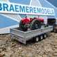 1:32 Ifor Williams Tri Axle Flat Bed Drop Side Trailer Model Kit
