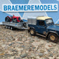 1:32 Ifor Williams Tri Axle Flat Bed Drop Side Trailer Model Kit