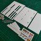 1:32 Ifor Williams Tri Axle Flat Bed Drop Side Trailer Model Kit