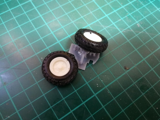 Wheels - 25mm Implement Tyres Narrow - 1:32 Scale 10/80-15.3