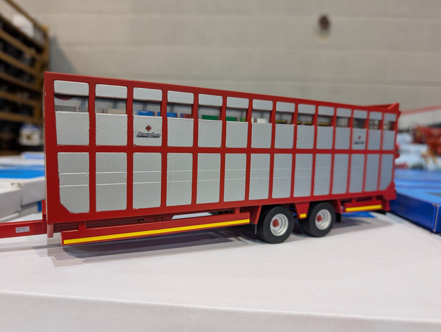 1:32 Broughan Livestock Cattle Trailer Model Kit
