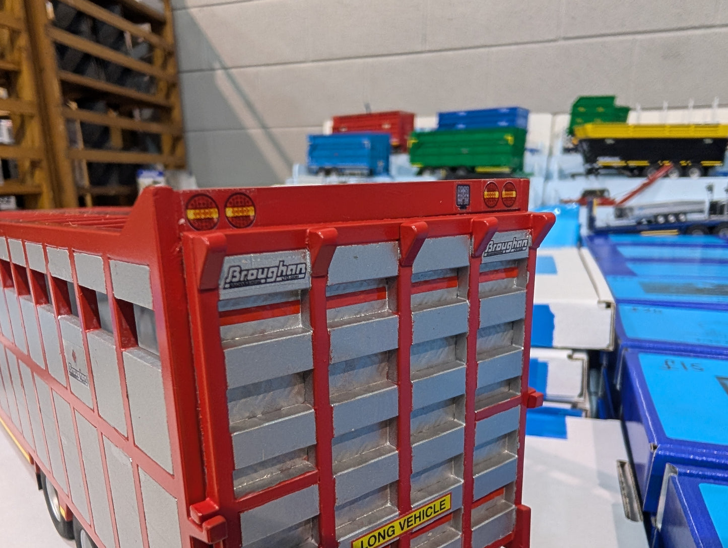 1:32 Broughan Livestock Cattle Trailer Model Kit